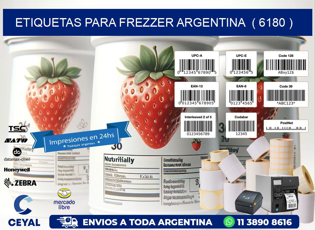 ETIQUETAS PARA FREZZER ARGENTINA  ( 6180 )