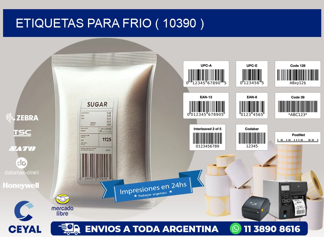 ETIQUETAS PARA FRIO ( 10390 )