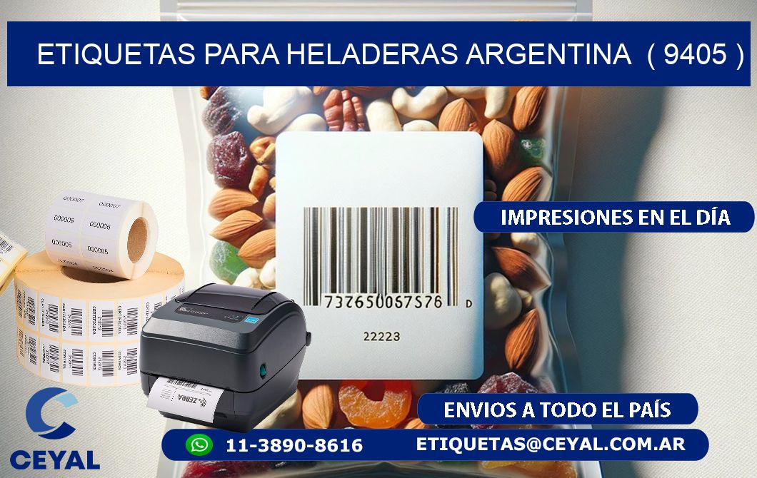 ETIQUETAS PARA HELADERAS ARGENTINA  ( 9405 )