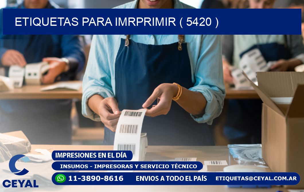 ETIQUETAS PARA IMRPRIMIR ( 5420 )