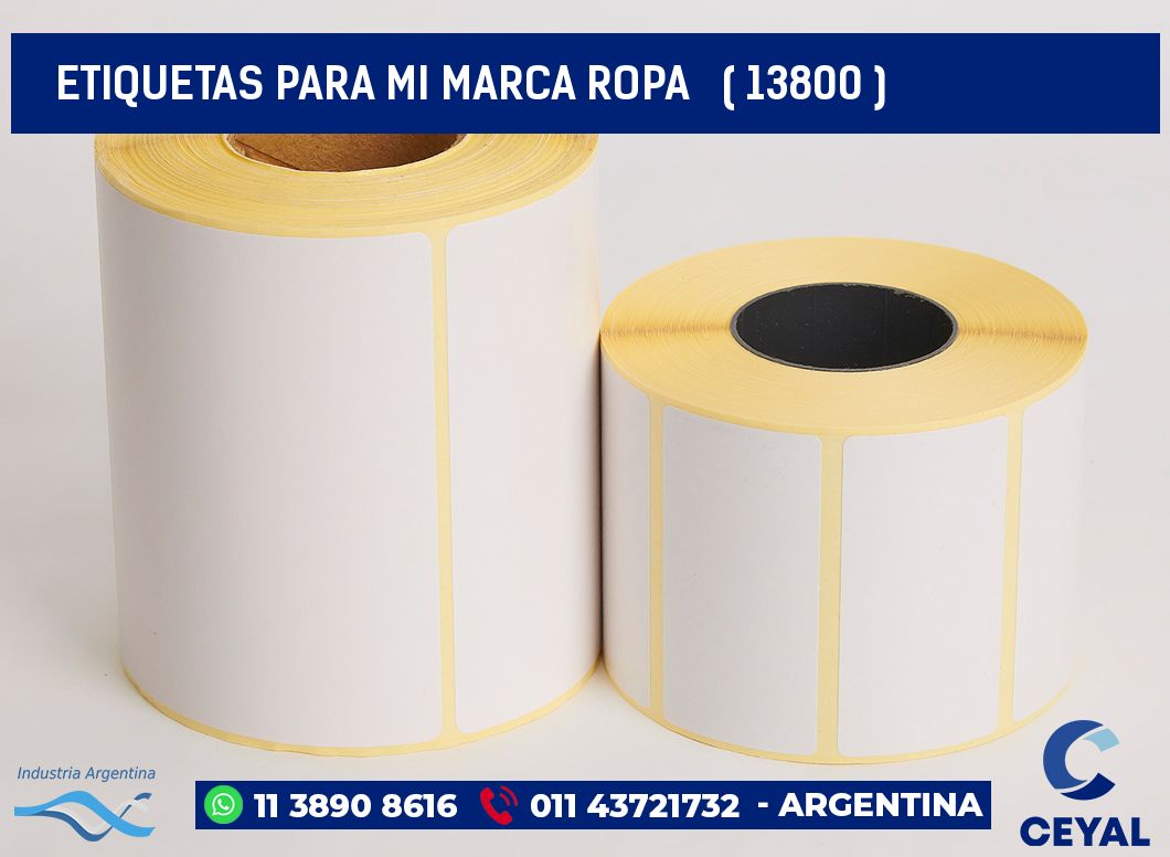 ETIQUETAS PARA MI MARCA ROPA   ( 13800 )