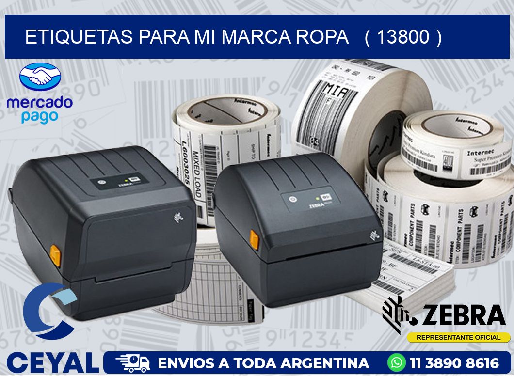 ETIQUETAS PARA MI MARCA ROPA   ( 13800 )
