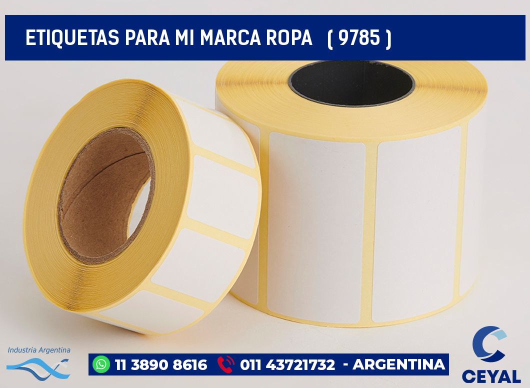 ETIQUETAS PARA MI MARCA ROPA   ( 9785 )