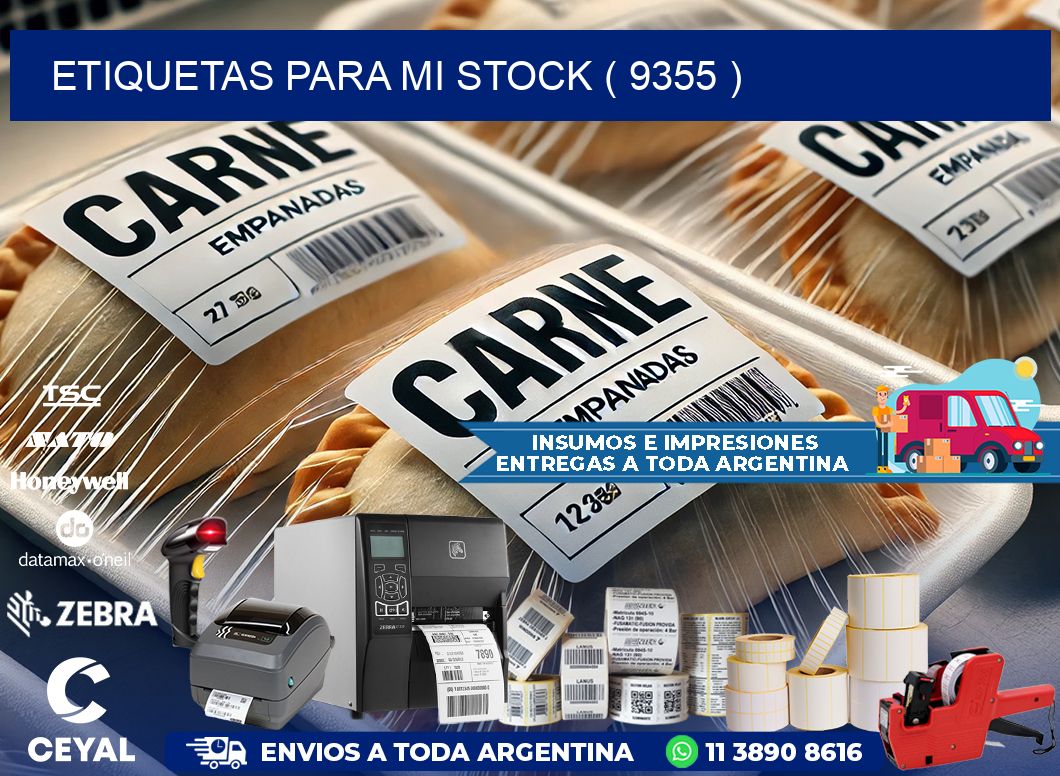 ETIQUETAS PARA MI STOCK ( 9355 )