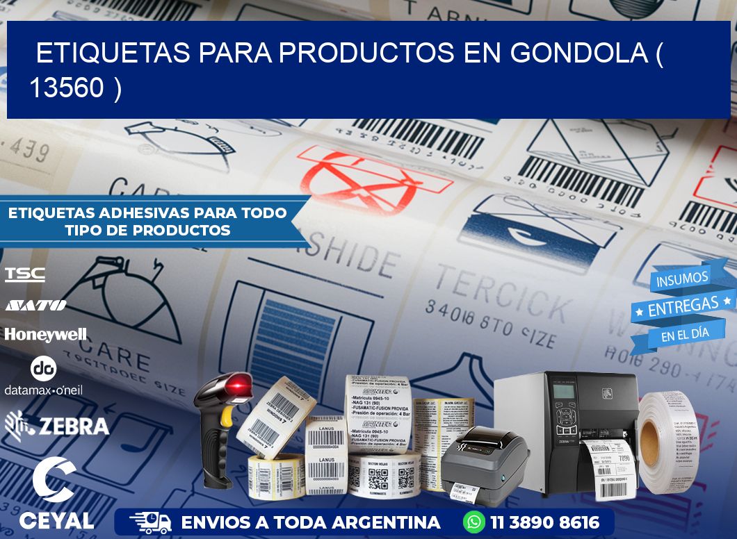 ETIQUETAS PARA PRODUCTOS EN GONDOLA ( 13560 )