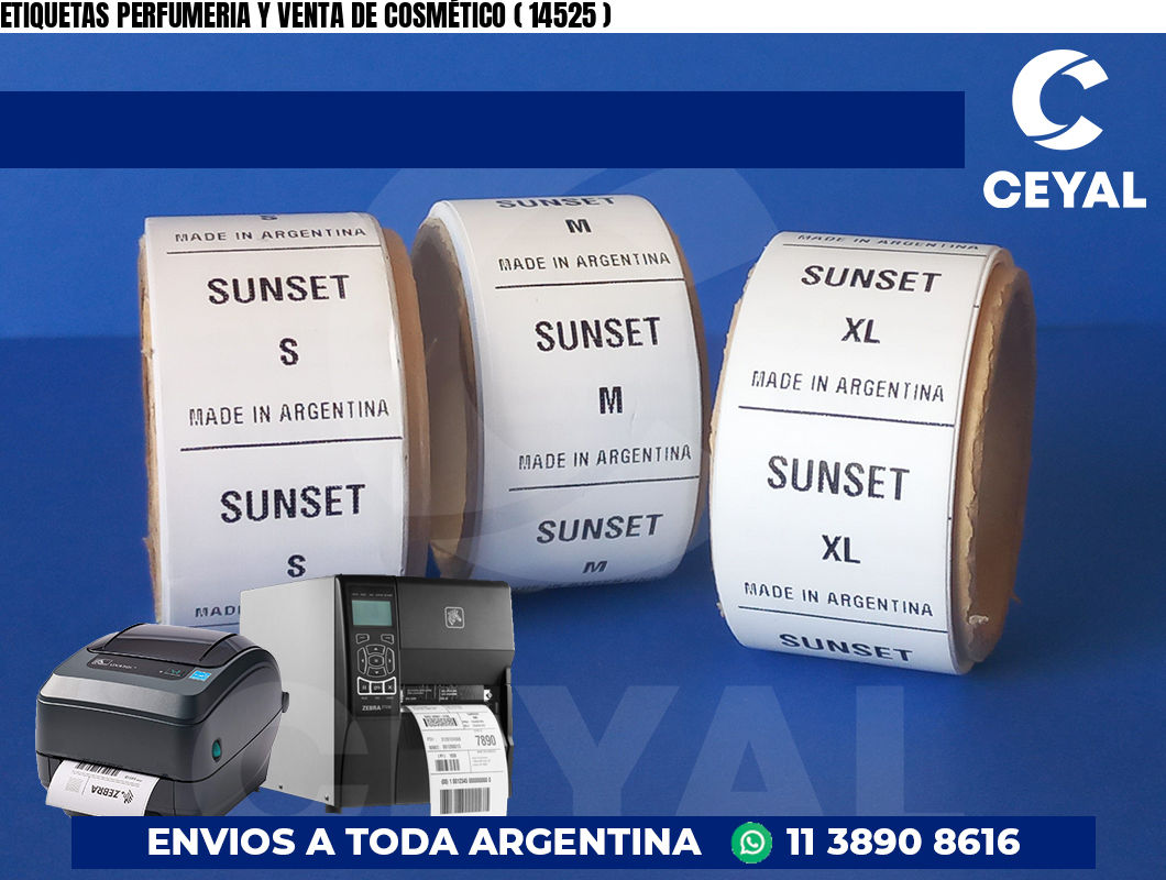 ETIQUETAS PERFUMERIA Y VENTA DE COSMÉTICO ( 14525 )