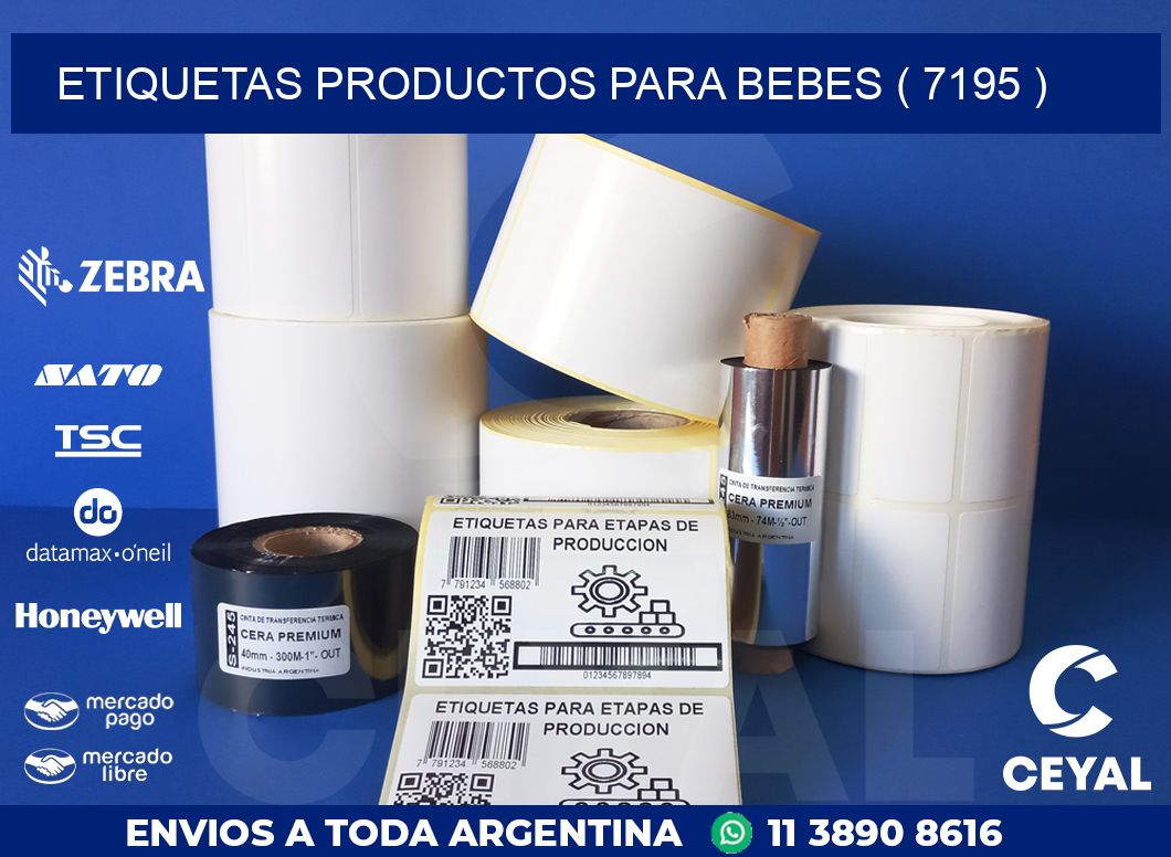 ETIQUETAS PRODUCTOS PARA BEBES ( 7195 )