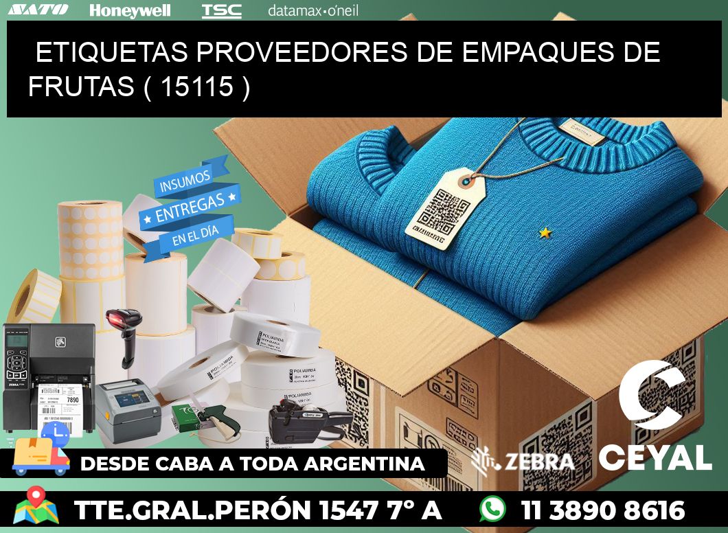 ETIQUETAS PROVEEDORES DE EMPAQUES DE FRUTAS ( 15115 )