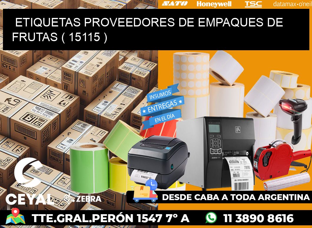ETIQUETAS PROVEEDORES DE EMPAQUES DE FRUTAS ( 15115 )