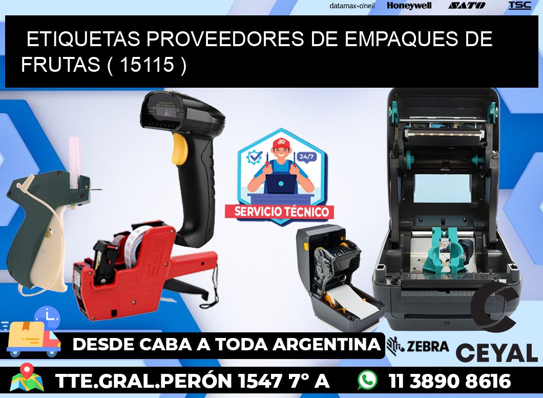 ETIQUETAS PROVEEDORES DE EMPAQUES DE FRUTAS ( 15115 )