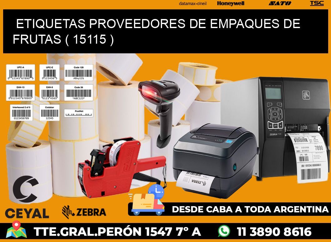 ETIQUETAS PROVEEDORES DE EMPAQUES DE FRUTAS ( 15115 )