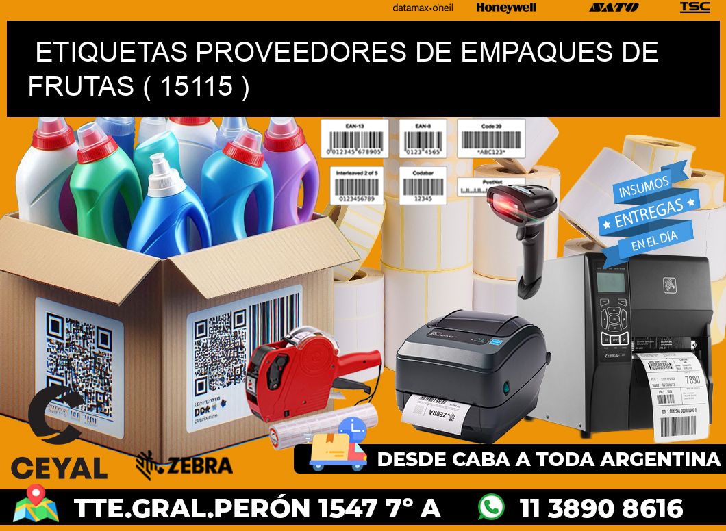 ETIQUETAS PROVEEDORES DE EMPAQUES DE FRUTAS ( 15115 )