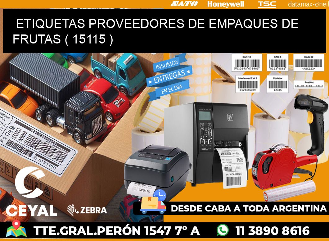 ETIQUETAS PROVEEDORES DE EMPAQUES DE FRUTAS ( 15115 )