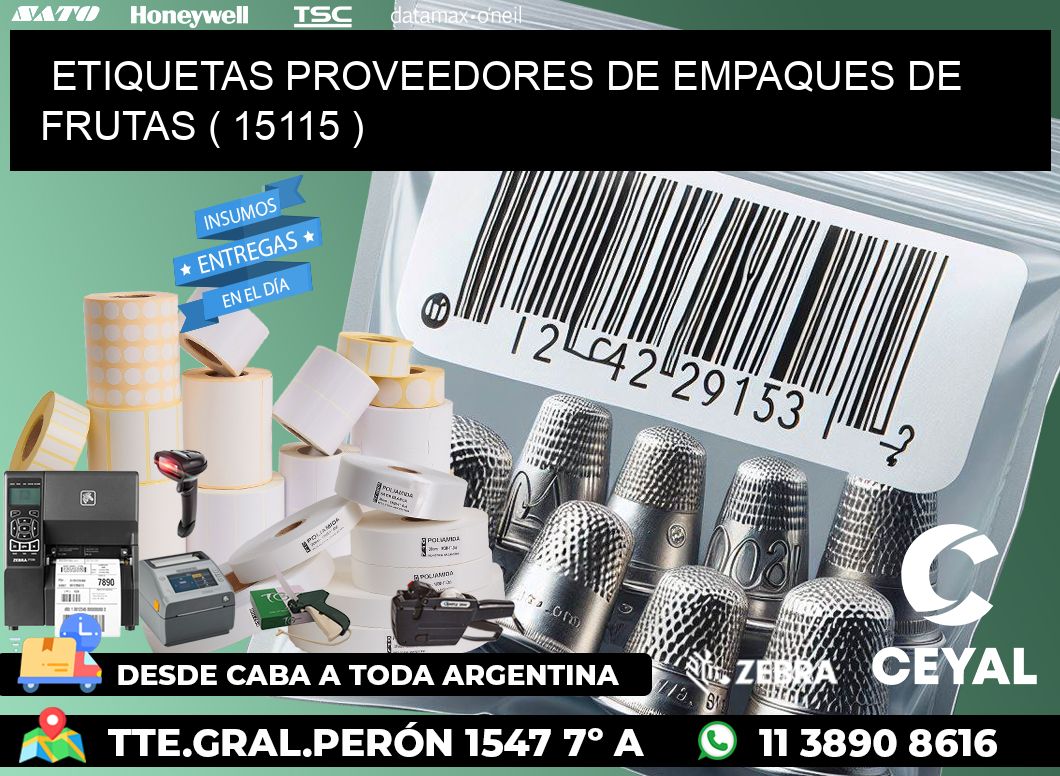 ETIQUETAS PROVEEDORES DE EMPAQUES DE FRUTAS ( 15115 )
