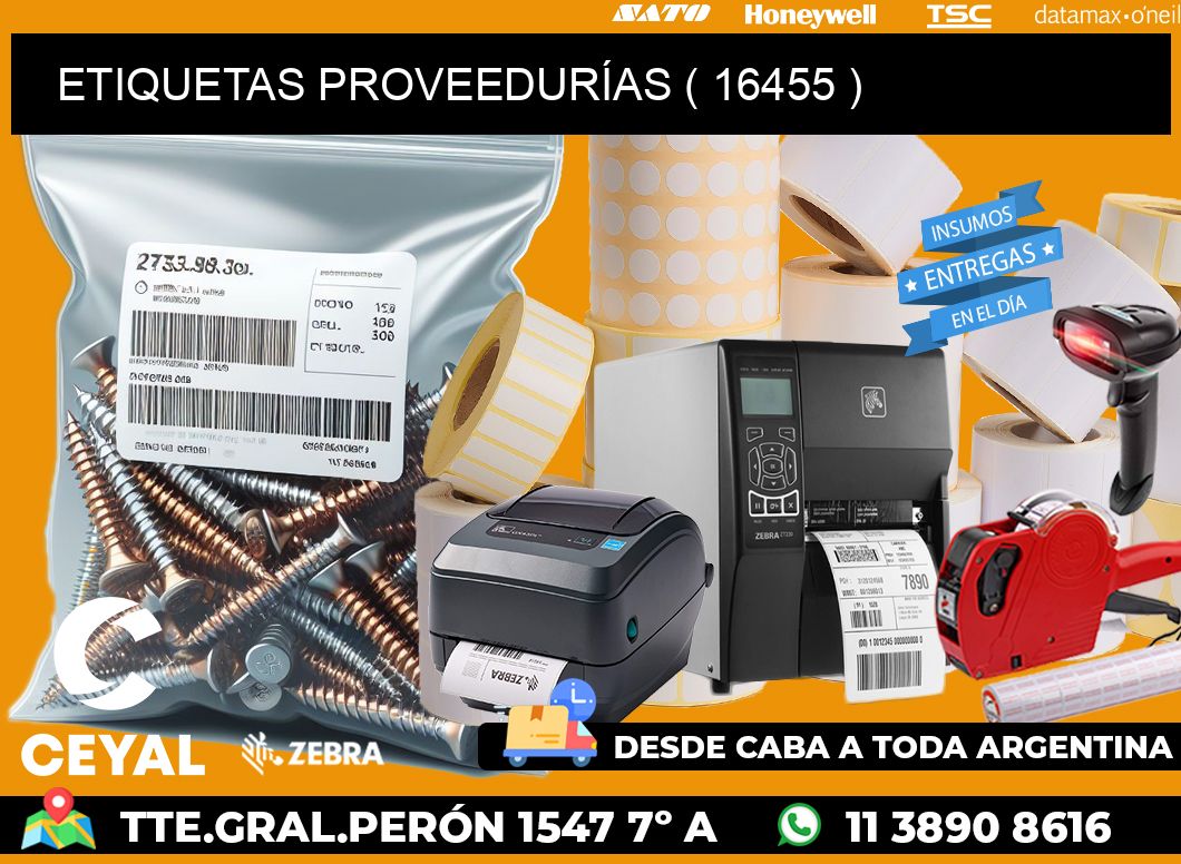 ETIQUETAS PROVEEDURÍAS ( 16455 )