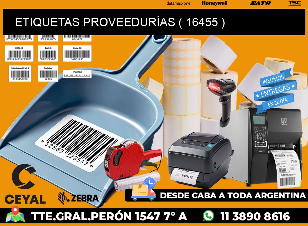 ETIQUETAS PROVEEDURÍAS ( 16455 )