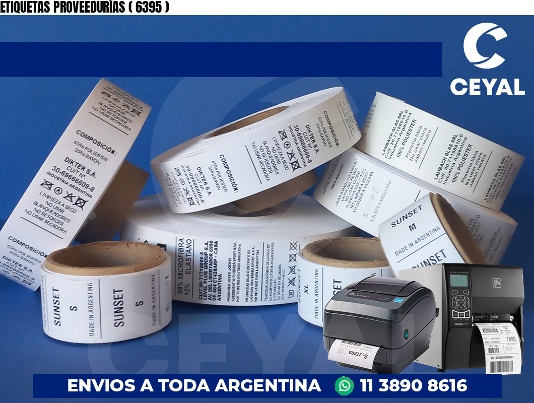 ETIQUETAS PROVEEDURÍAS ( 6395 )