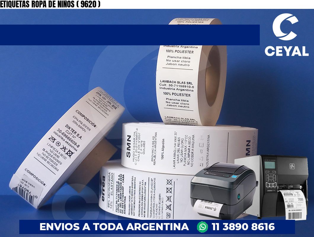 ETIQUETAS ROPA DE NIÑOS ( 9620 )