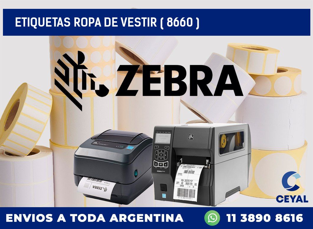 ETIQUETAS ROPA DE VESTIR ( 8660 )