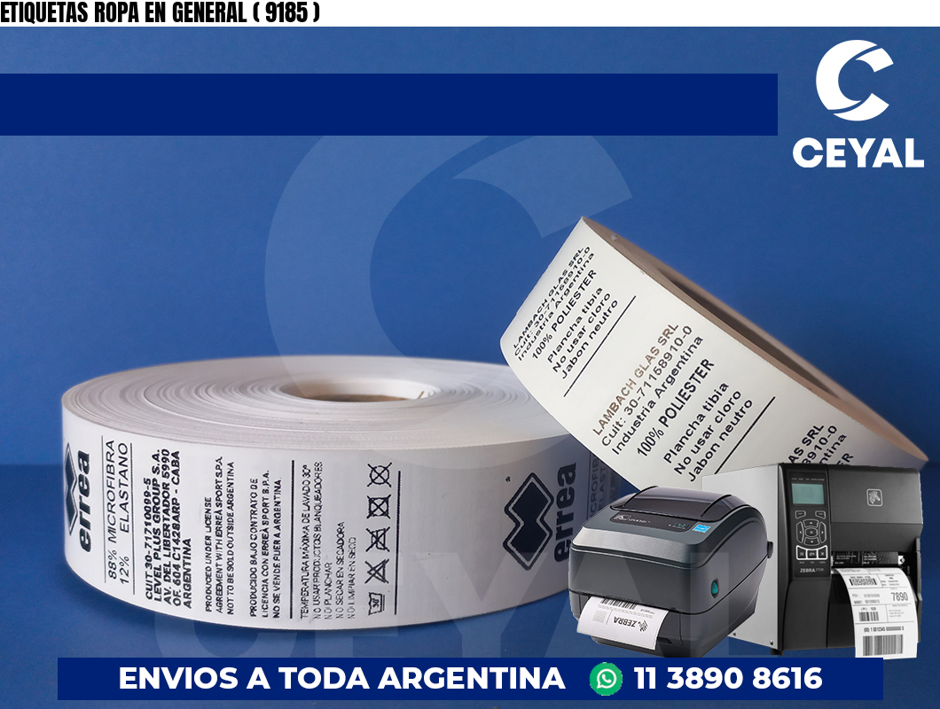 ETIQUETAS ROPA EN GENERAL ( 9185 )