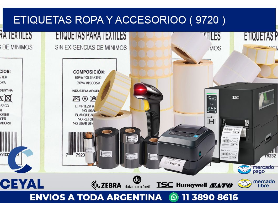 ETIQUETAS ROPA Y ACCESORIOO ( 9720 )