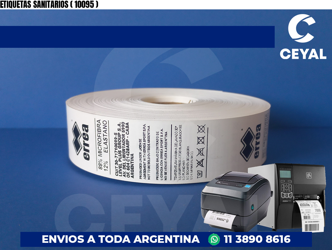 ETIQUETAS SANITARIOS ( 10095 )