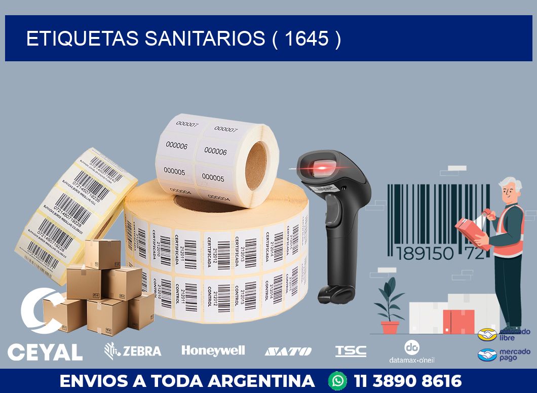 ETIQUETAS SANITARIOS ( 1645 )