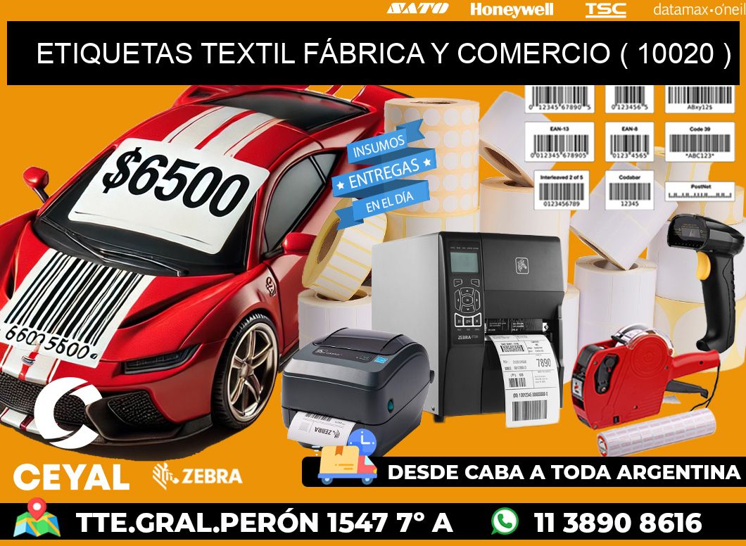 ETIQUETAS TEXTIL FÁBRICA Y COMERCIO ( 10020 )