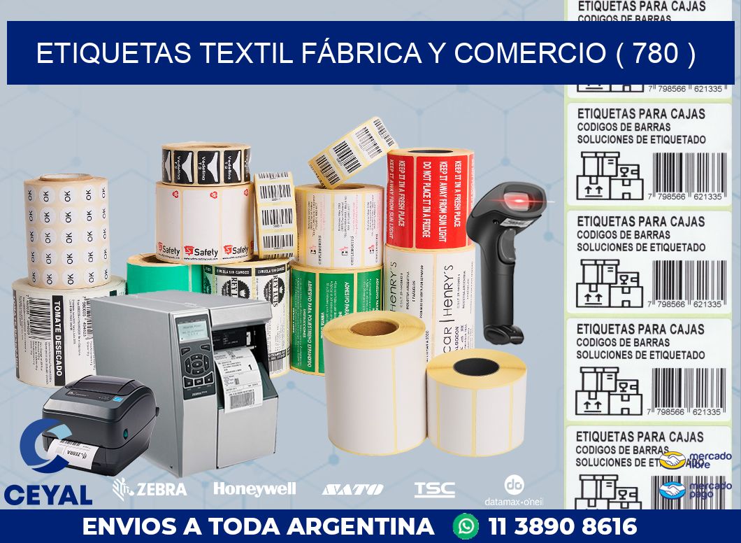ETIQUETAS TEXTIL FÁBRICA Y COMERCIO ( 780 )