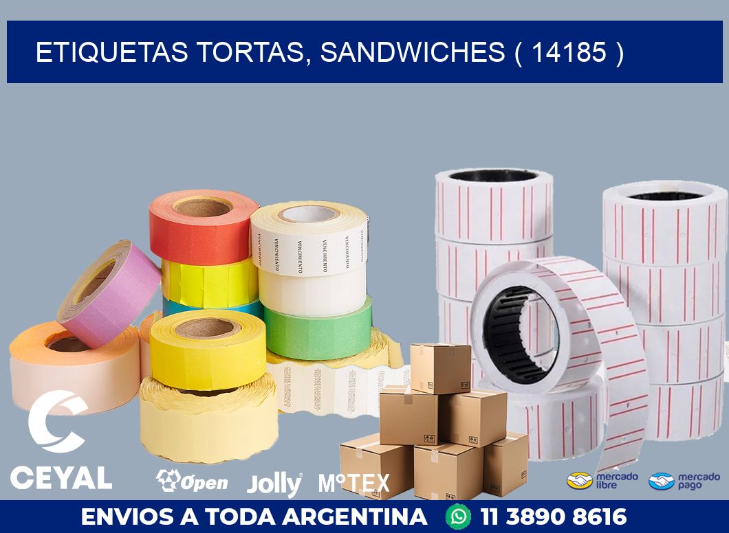 ETIQUETAS TORTAS, SANDWICHES ( 14185 )