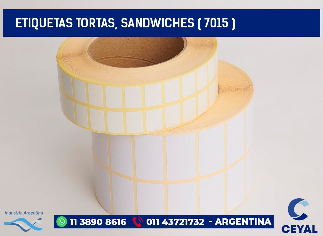 ETIQUETAS TORTAS, SANDWICHES ( 7015 )