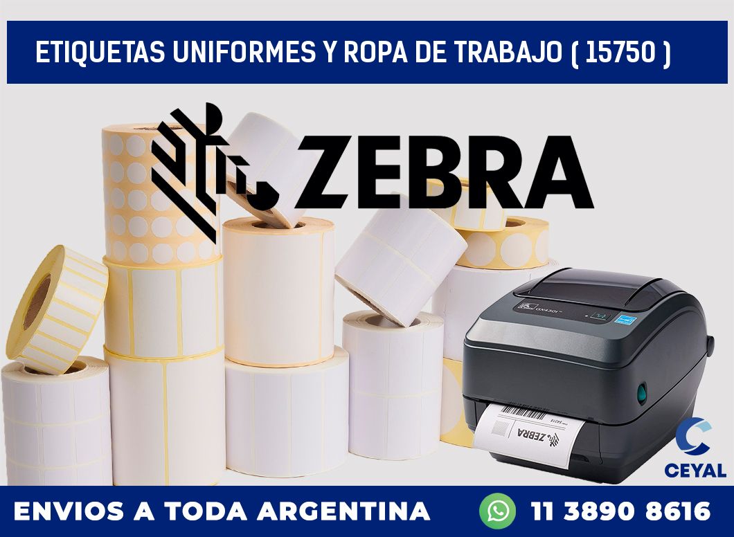 ETIQUETAS UNIFORMES Y ROPA DE TRABAJO ( 15750 )