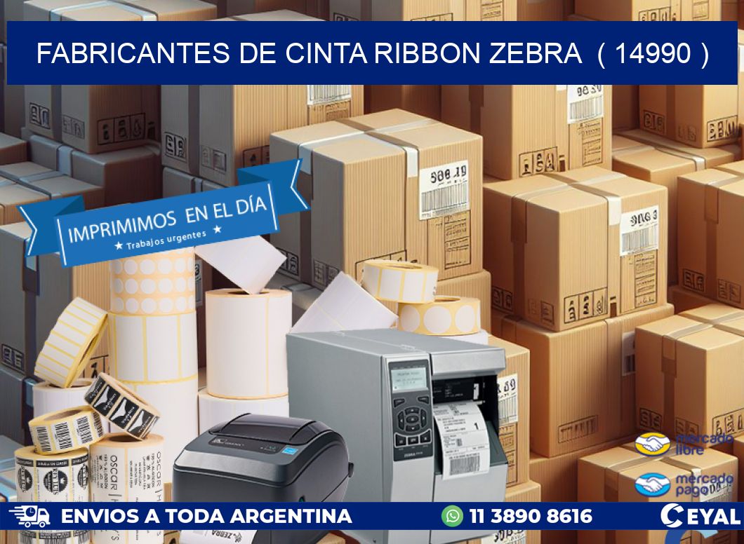 FABRICANTES DE CINTA RIBBON ZEBRA ( 14990 )