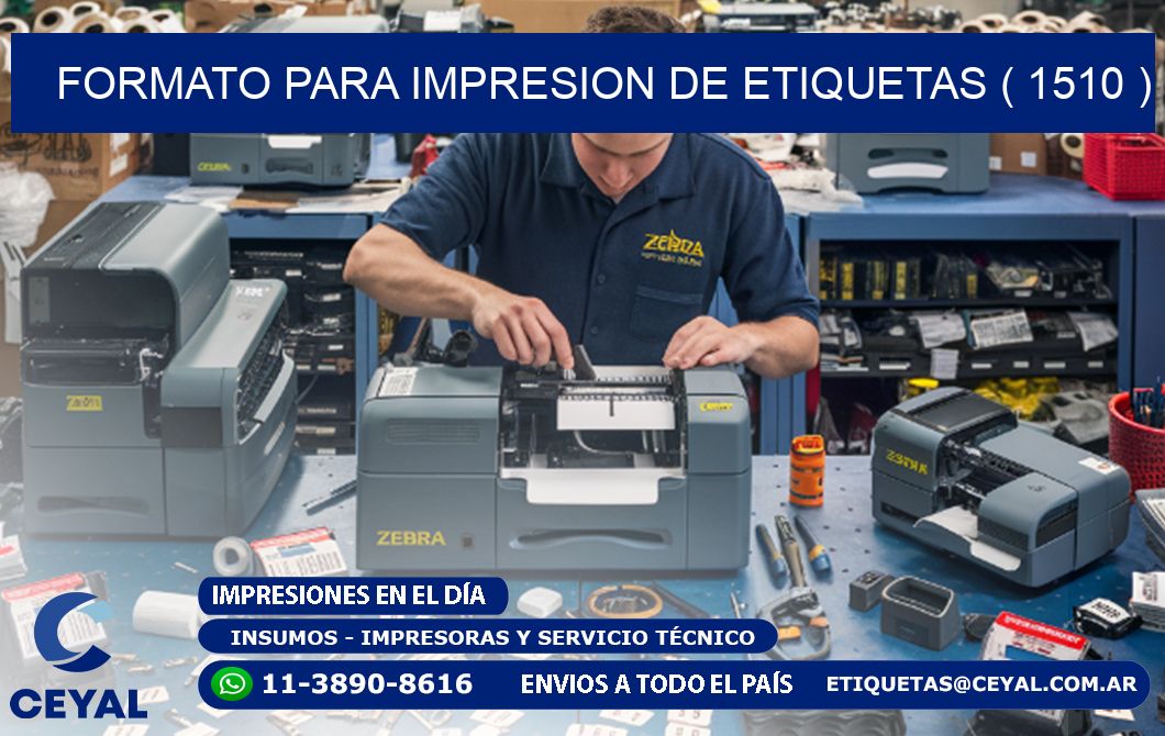 FORMATO PARA IMPRESION DE ETIQUETAS ( 1510 )