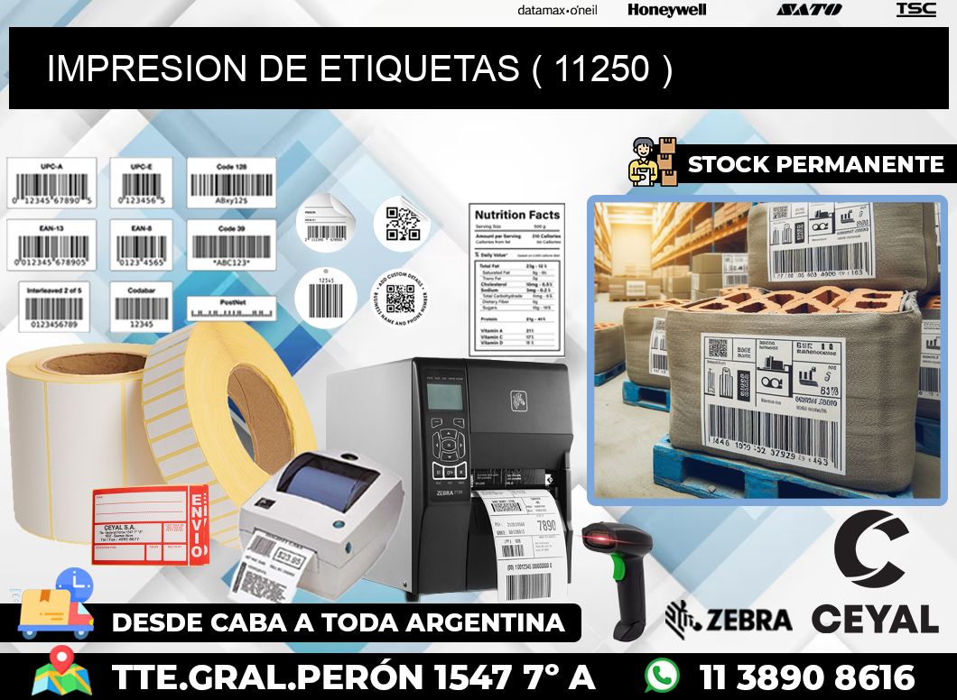 IMPRESION DE ETIQUETAS ( 11250 )