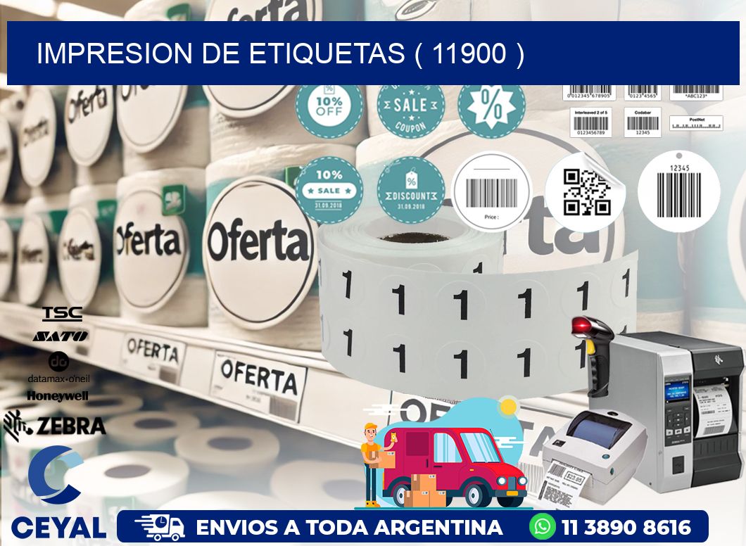 IMPRESION DE ETIQUETAS ( 11900 )