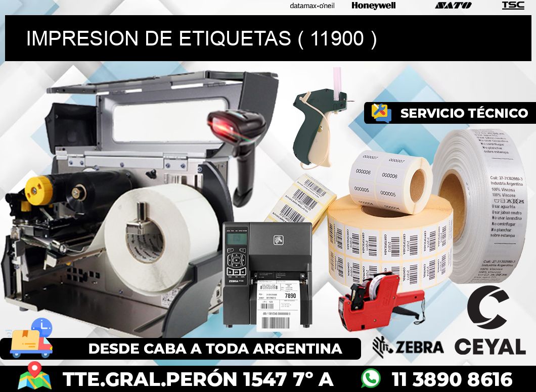IMPRESION DE ETIQUETAS ( 11900 )