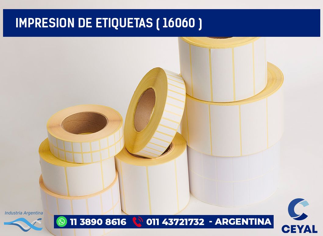 IMPRESION DE ETIQUETAS ( 16060 )