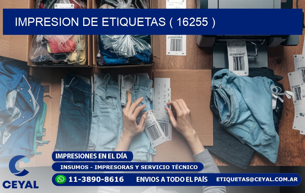 IMPRESION DE ETIQUETAS ( 16255 )