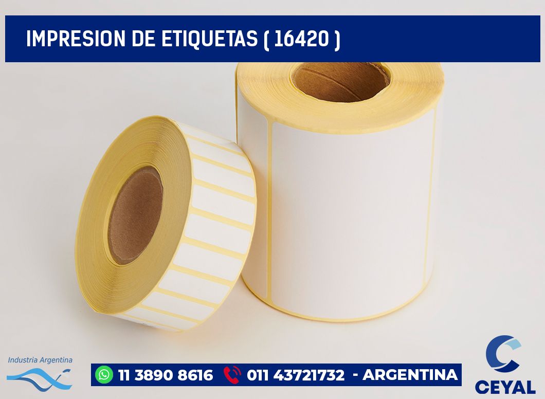 IMPRESION DE ETIQUETAS ( 16420 )
