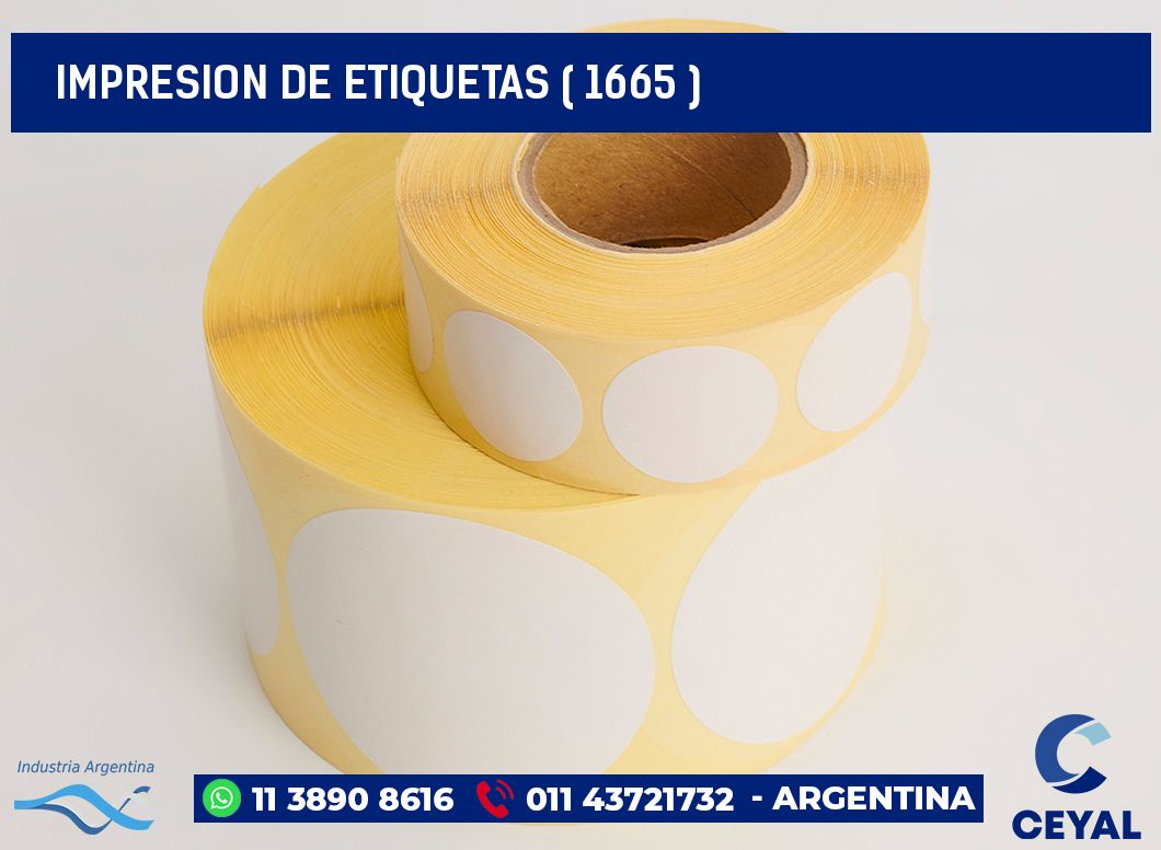 IMPRESION DE ETIQUETAS ( 1665 )