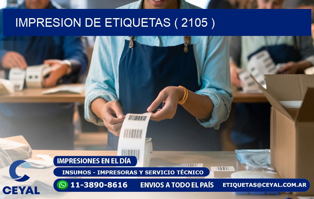IMPRESION DE ETIQUETAS ( 2105 )