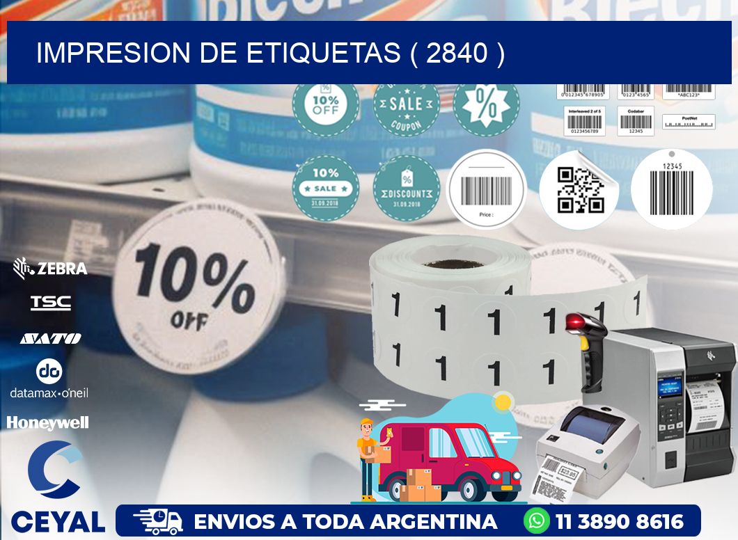 IMPRESION DE ETIQUETAS ( 2840 )