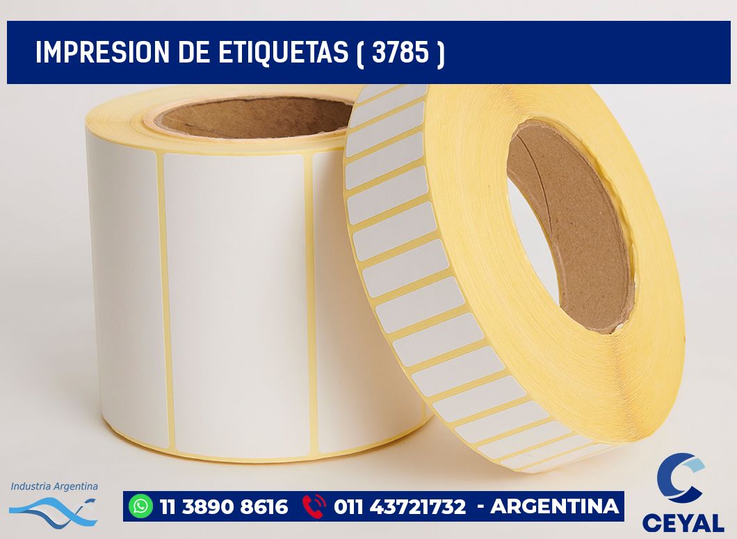 IMPRESION DE ETIQUETAS ( 3785 )