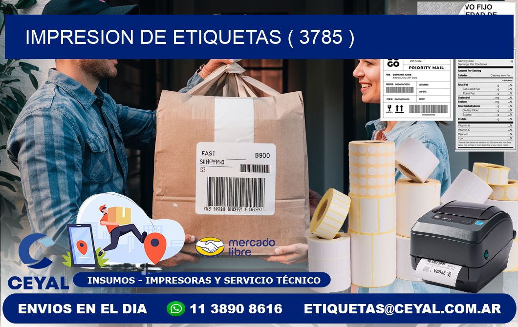 IMPRESION DE ETIQUETAS ( 3785 )