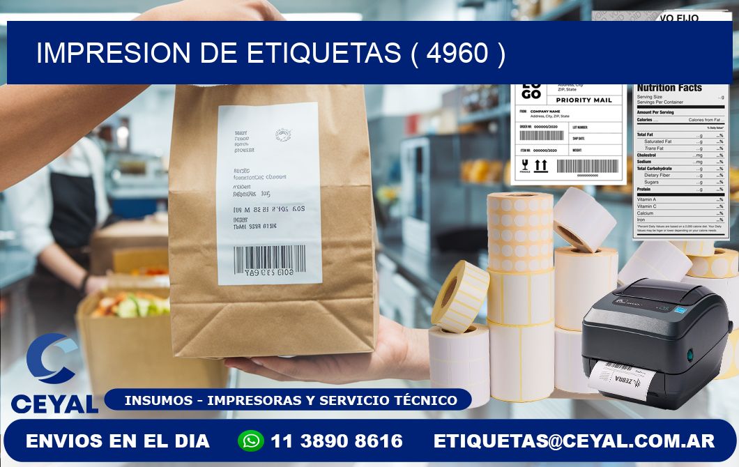 IMPRESION DE ETIQUETAS ( 4960 )