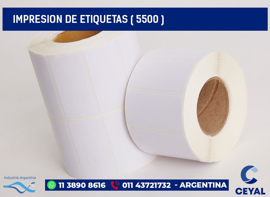 IMPRESION DE ETIQUETAS ( 5500 )