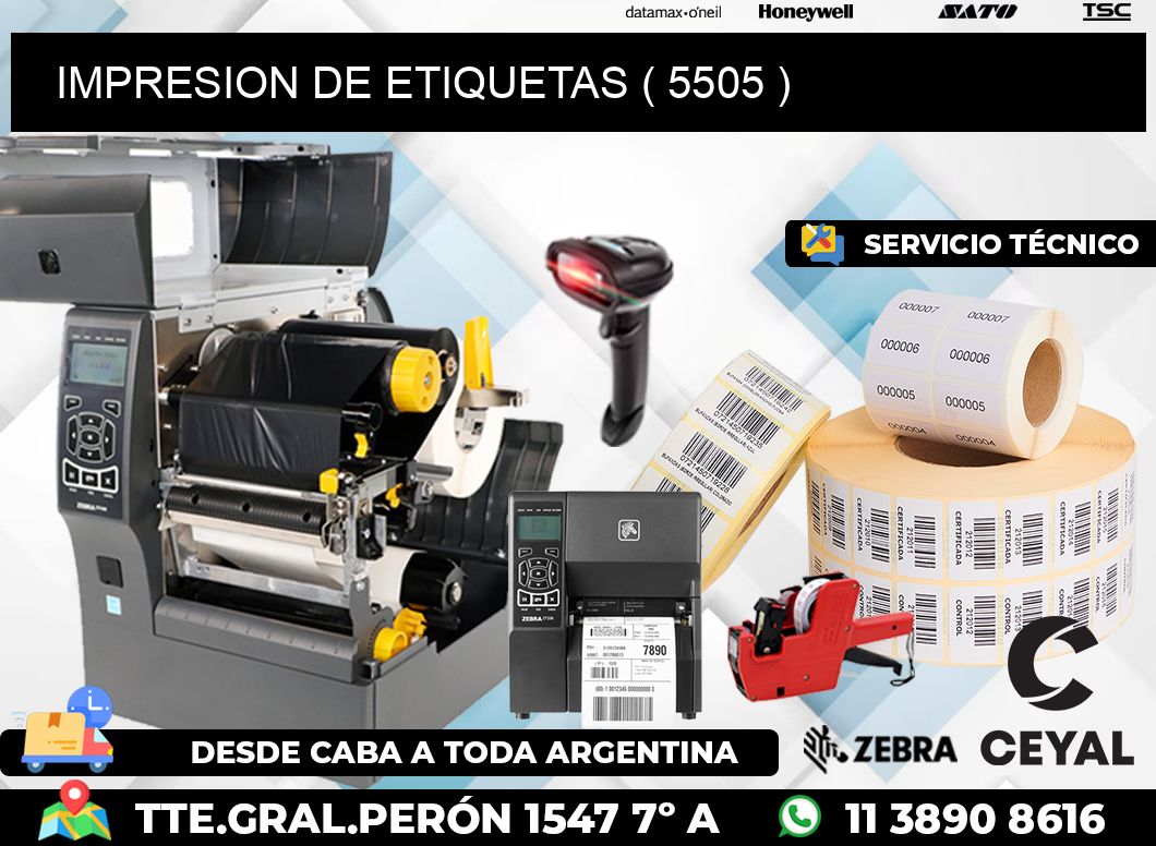 IMPRESION DE ETIQUETAS ( 5505 )