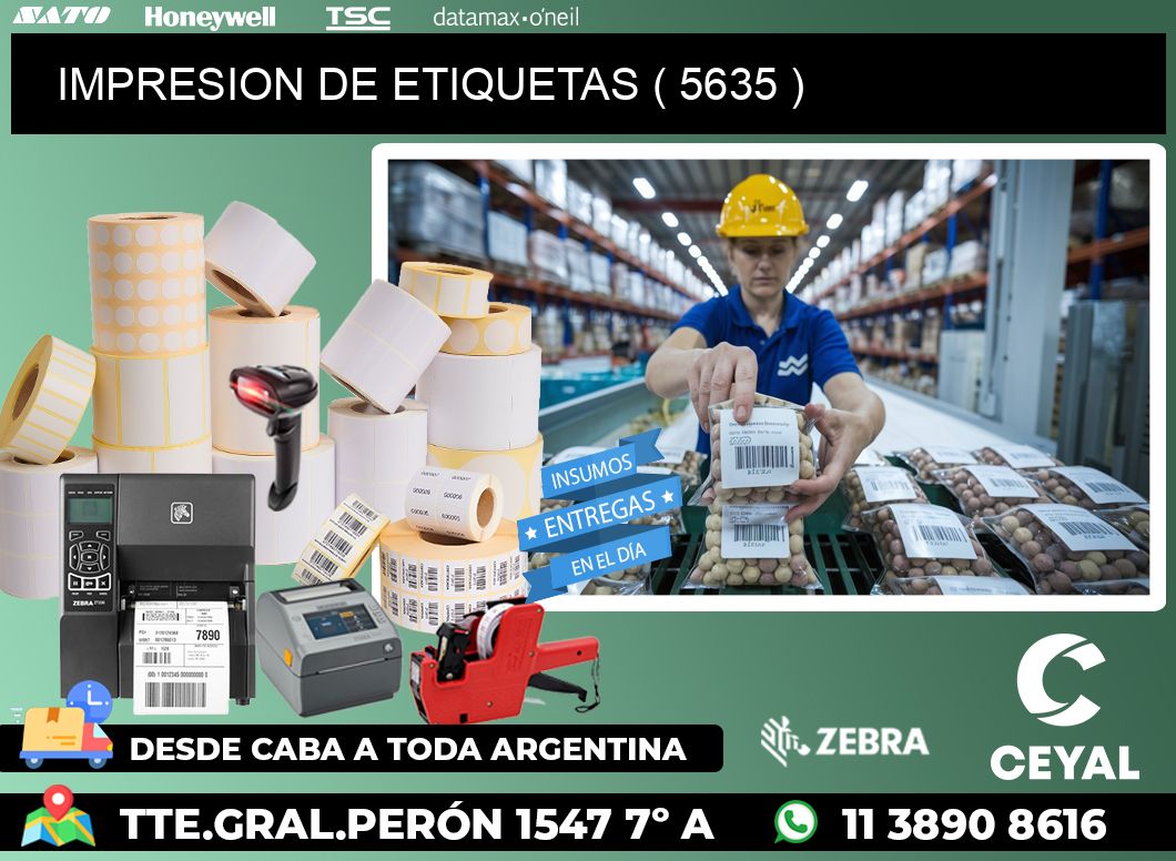 IMPRESION DE ETIQUETAS ( 5635 )