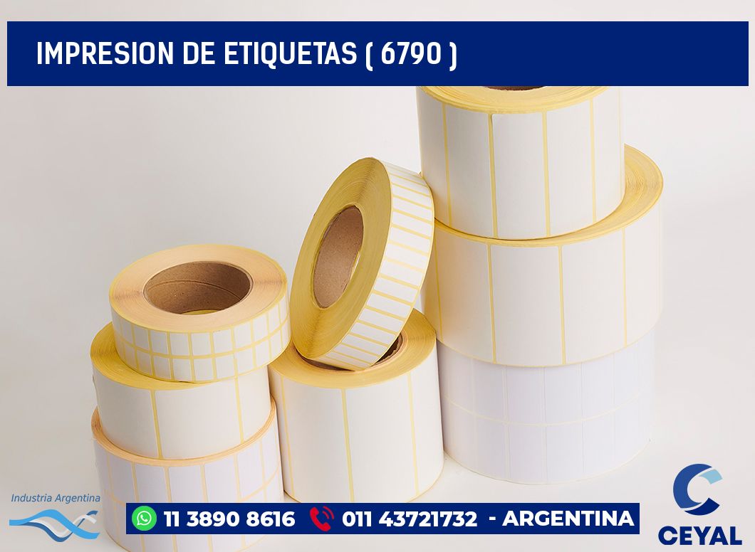 IMPRESION DE ETIQUETAS ( 6790 )